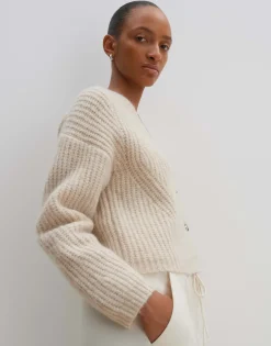 Damen OPUS Strick^Grobstrickjacke Triya Beige Online Bestellen