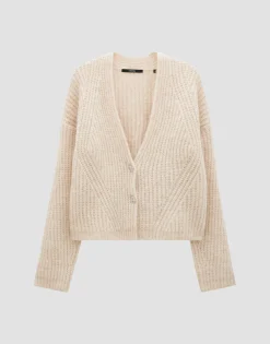 Damen OPUS Strick^Grobstrickjacke Triya Beige Online Bestellen