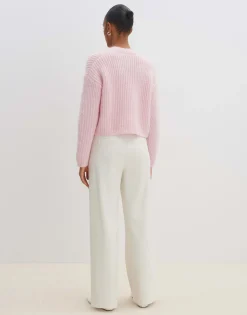 Damen OPUS Strick^Grobstrickjacke Triya Rosé Online Bestellen