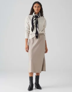 Damen OPUS Accessoires^Halstuch Awirla Scarf Beige Online Bestellen