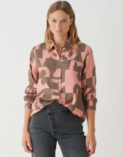 Damen OPUS Blusen^Hemdbluse Falkina Bold Rosé Online Bestellen