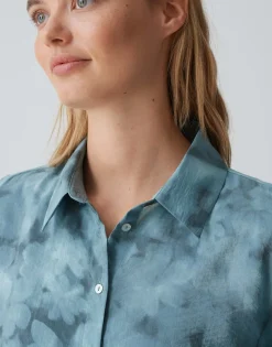 Damen OPUS Blusen^Hemdbluse Falkina Faded Blau Online Bestellen