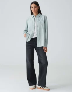 Damen OPUS Blusen^Hemdbluse Flanella Blau Online Bestellen