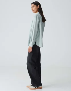 Damen OPUS Blusen^Hemdbluse Flanella Blau Online Bestellen