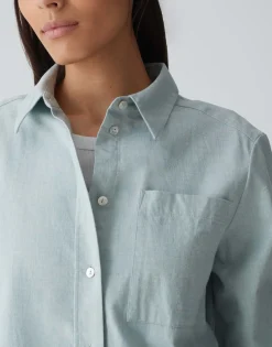 Damen OPUS Blusen^Hemdbluse Flanella Blau Online Bestellen