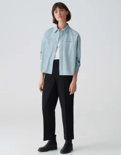 Damen OPUS Blusen^Hemdbluse Froni Blau Online Bestellen