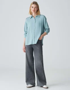 Damen OPUS Blusen^Hemdbluse Fuhla Blau Online Bestellen