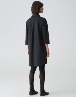 Damen OPUS Kleider^Hemdblusenkleid Wenso Schwarz Online Bestellen
