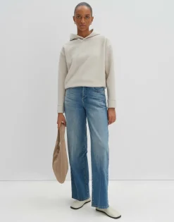 Damen OPUS Sweat^Hoodie Ulany Beige Online Bestellen