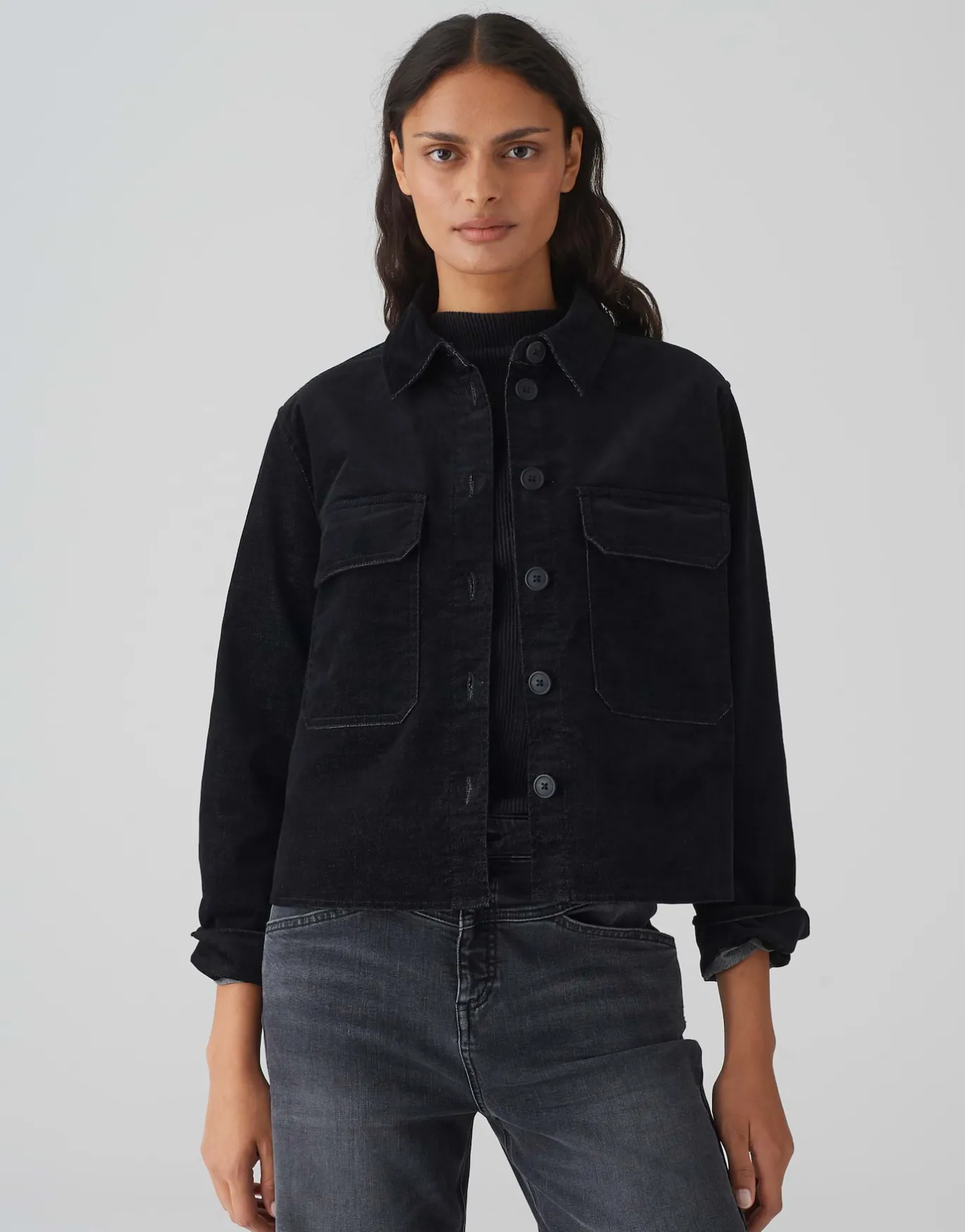 Damen OPUS Jacken / Mäntel^Jeansjacke Hedra Schwarz Online Bestellen