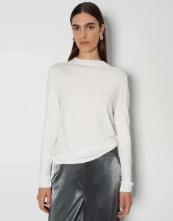 Damen OPUS Basics | Shirts^Jerseyshirt Karinn Weiß Online Bestellen