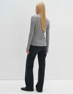 Damen OPUS Basics | Shirts^Jerseyshirt Kejandra Grau Online Bestellen