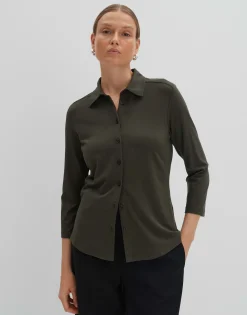 Damen OPUS Shirts | Blusen^Jerseyshirt Kelly Solid Grün Online Bestellen