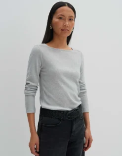 Damen OPUS Shirts^Jerseyshirt Kosie Grau Online Bestellen