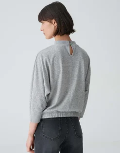 Damen OPUS Shirts^Jerseyshirt Sastepy Grau Online Bestellen