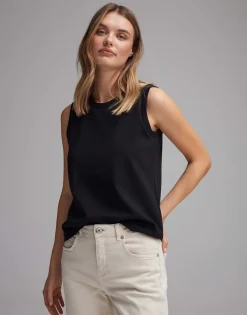 Damen OPUS Basics | Shirts^Jerseytop Ilayda Schwarz Online Bestellen