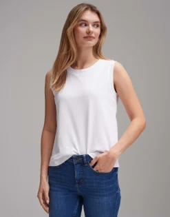 Damen OPUS Basics | Shirts^Jerseytop Ilayda Weiß Online Bestellen