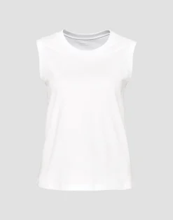 Damen OPUS Basics | Shirts^Jerseytop Ilayda Weiß Online Bestellen