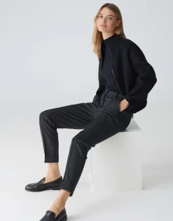 Damen OPUS Hosen^Jogpants Melina Remix Schwarz Online Bestellen
