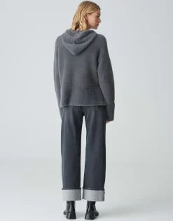 Damen OPUS Strick^Kapuzenpullover Pidlona Grau Online Bestellen