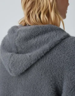 Damen OPUS Strick^Kapuzenpullover Pidlona Grau Online Bestellen