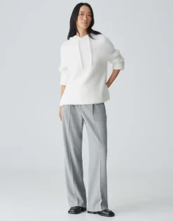 Damen OPUS Strick^Kapuzenpullover Pidlona Weiß Online Bestellen