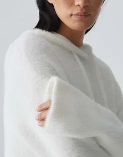 Damen OPUS Strick^Kapuzenpullover Pidlona Weiß Online Bestellen