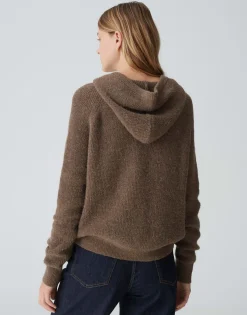 Damen OPUS Strick^Kapuzenpullover Poody Braun Online Bestellen