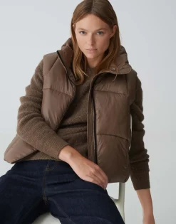 Damen OPUS Strick^Kapuzenpullover Poody Braun Online Bestellen