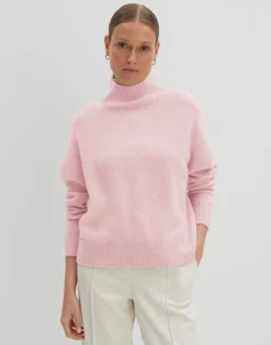 Damen OPUS Strick^Kaschmir Pullover Tija Rosé Online Bestellen