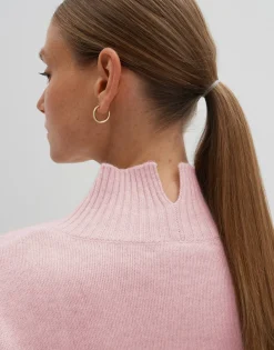 Damen OPUS Strick^Kaschmir Pullover Tija Rosé Online Bestellen