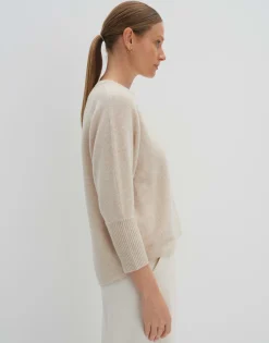 Damen OPUS Strick^Kaschmir Pullover Tjade Beige Online Bestellen