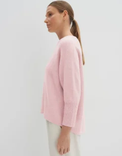 Damen OPUS Strick^Kaschmir Pullover Tjade Rosé Online Bestellen