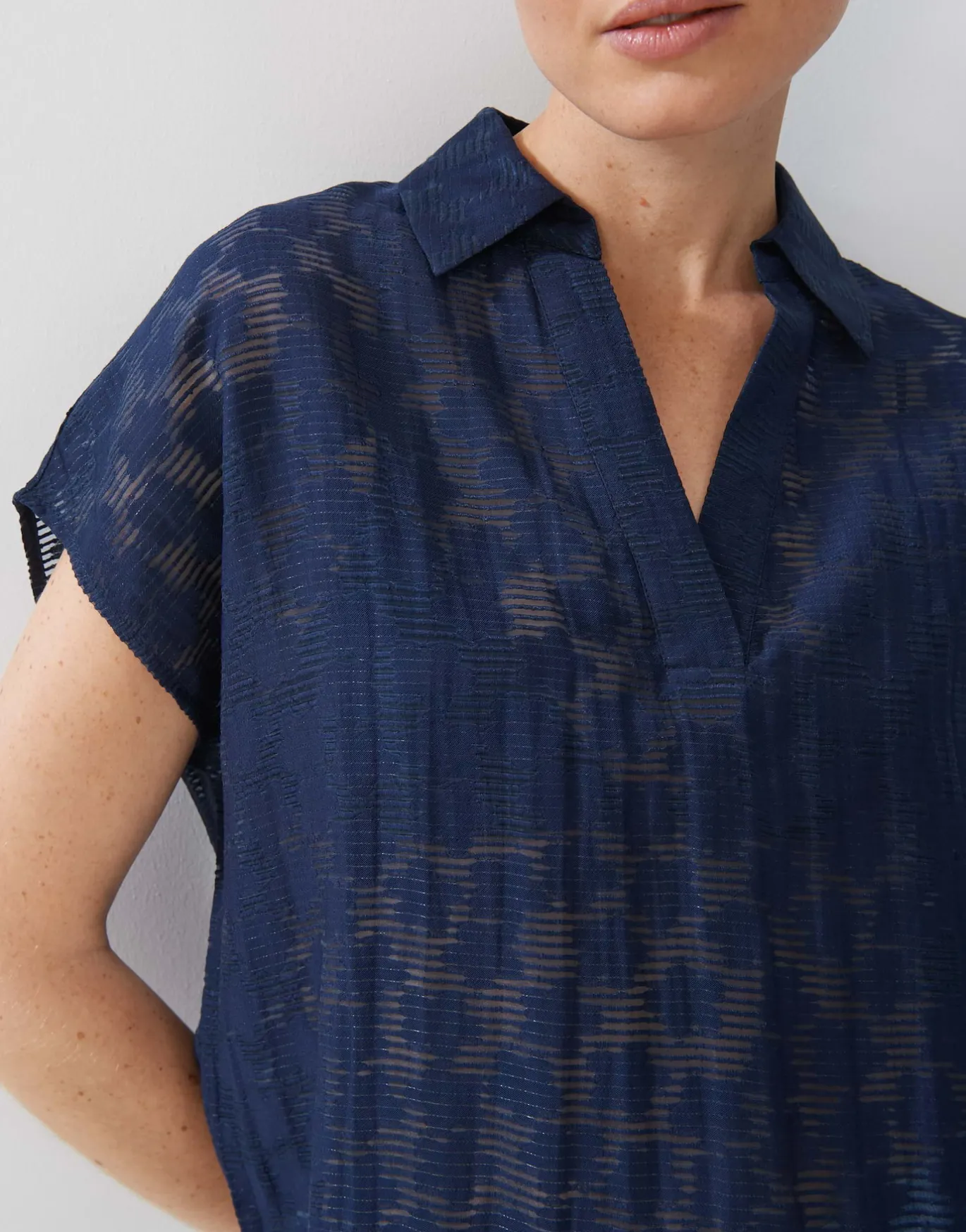 Damen OPUS Blusen^Kurzarmbluse Zlumea Blau Online Bestellen