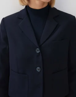 Damen OPUS Blazer / Westen^Kurzblazer Nyoto Blau Online Bestellen