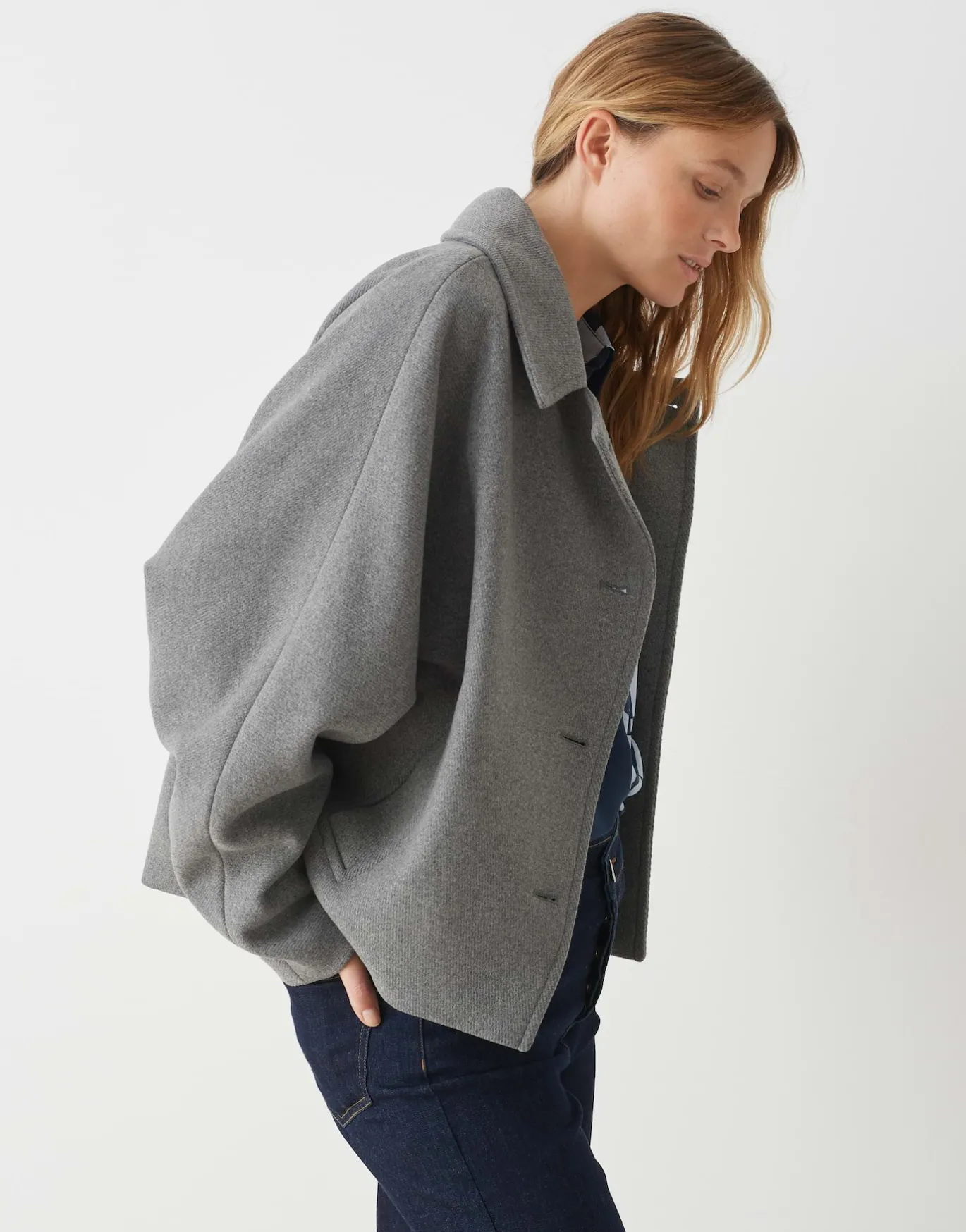 Damen OPUS Jacken / Mäntel^Kurzjacke Hajona Grau Online Bestellen