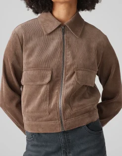 Damen OPUS Jacken / Mäntel | Blazer / Westen^Kurzjacke Hanju Braun Online Bestellen