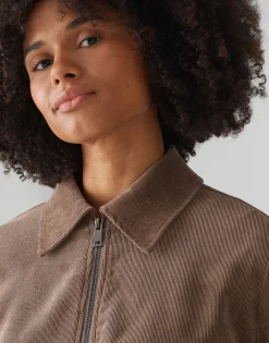 Damen OPUS Jacken / Mäntel | Blazer / Westen^Kurzjacke Hanju Braun Online Bestellen