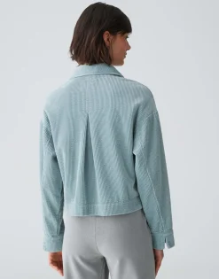 Damen OPUS Jacken / Mäntel | Blazer / Westen^Kurzjacke Hennja Blau Online Bestellen