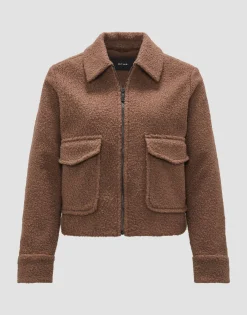 Damen OPUS Jacken / Mäntel | Blazer / Westen^Kurzjacke Holma Braun Online Bestellen