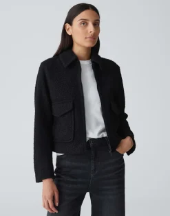 Damen OPUS Jacken / Mäntel | Blazer / Westen^Kurzjacke Holma Schwarz Online Bestellen