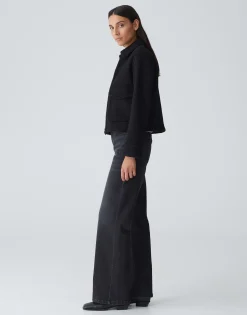 Damen OPUS Jacken / Mäntel | Blazer / Westen^Kurzjacke Holma Schwarz Online Bestellen