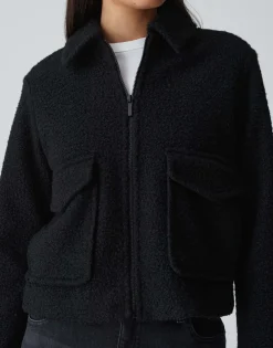 Damen OPUS Jacken / Mäntel | Blazer / Westen^Kurzjacke Holma Schwarz Online Bestellen