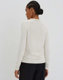 Damen OPUS Shirts^Langarmshirt Kesia Weiß Online Bestellen