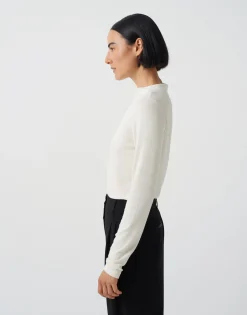 Damen OPUS Shirts^Langarmshirt Kesia Weiß Online Bestellen