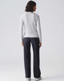 Damen OPUS Shirts^Langarmshirt Snowi Grau Online Bestellen