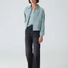 Damen OPUS Basics | Shirts^Langarmshirt Sorana Blau Online Bestellen