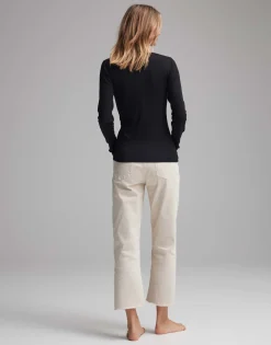 Damen OPUS Basics | Shirts^Langarmshirt Sorana Schwarz Online Bestellen