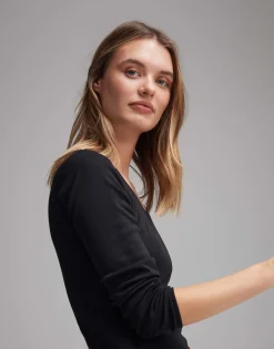 Damen OPUS Basics | Shirts^Langarmshirt Sorana Schwarz Online Bestellen