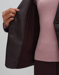 Damen OPUS Blazer / Westen^Lederblazer Noebe Rot Online Bestellen